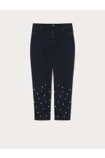 BLUGI DIN DENIM CU PERLE