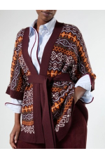 CARDIGAN DIN LANA CU PRINT
