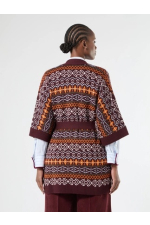 CARDIGAN DIN LANA CU PRINT