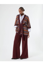CARDIGAN DIN LANA CU PRINT