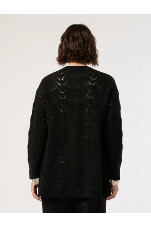 CARDIGAN NEGRU TRICOTAT