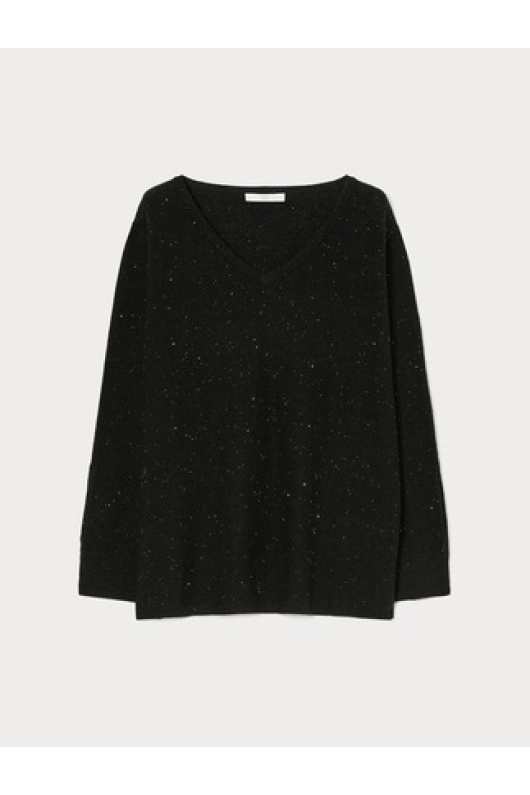 PULOVER NEGRU CU PAIETE