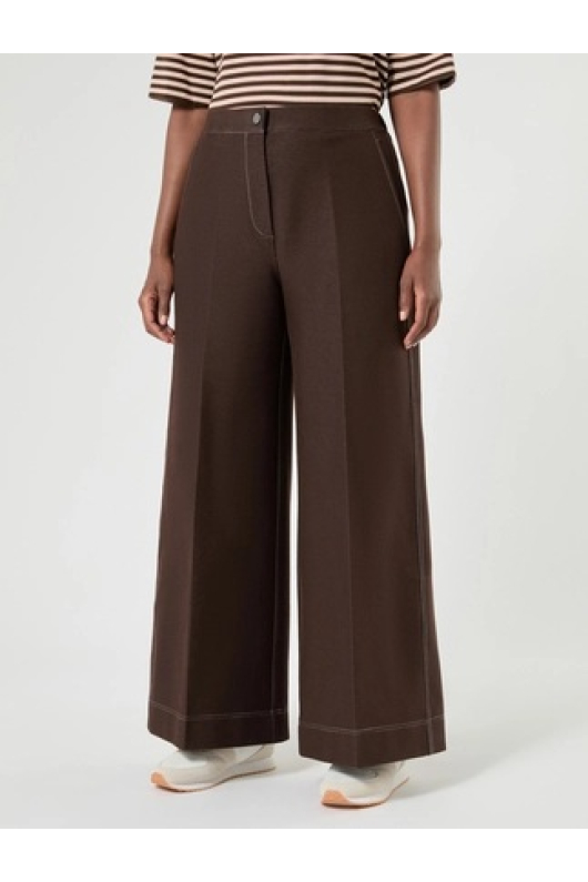 PANTALONI DIN JERSEU CU ASPECT DE DENIM