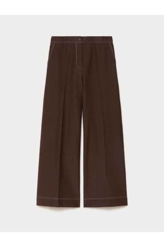 PANTALONI DIN JERSEU CU ASPECT DE DENIM