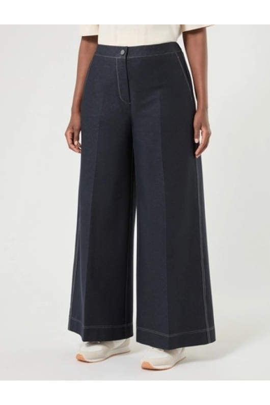 PANTALONI DIN JERSEU CU ASPECT DE DENIM