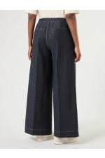 PANTALONI DIN JERSEU CU ASPECT DE DENIM