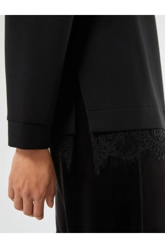 BLUZA NEAGRA CU DANTELA