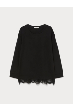 BLUZA NEAGRA CU DANTELA