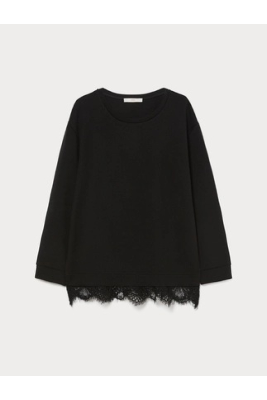 BLUZA NEAGRA CU DANTELA
