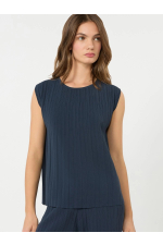 BLUZA ALBASTRA FARA MANECI