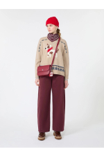 PULOVER BEJ CU PRINT
